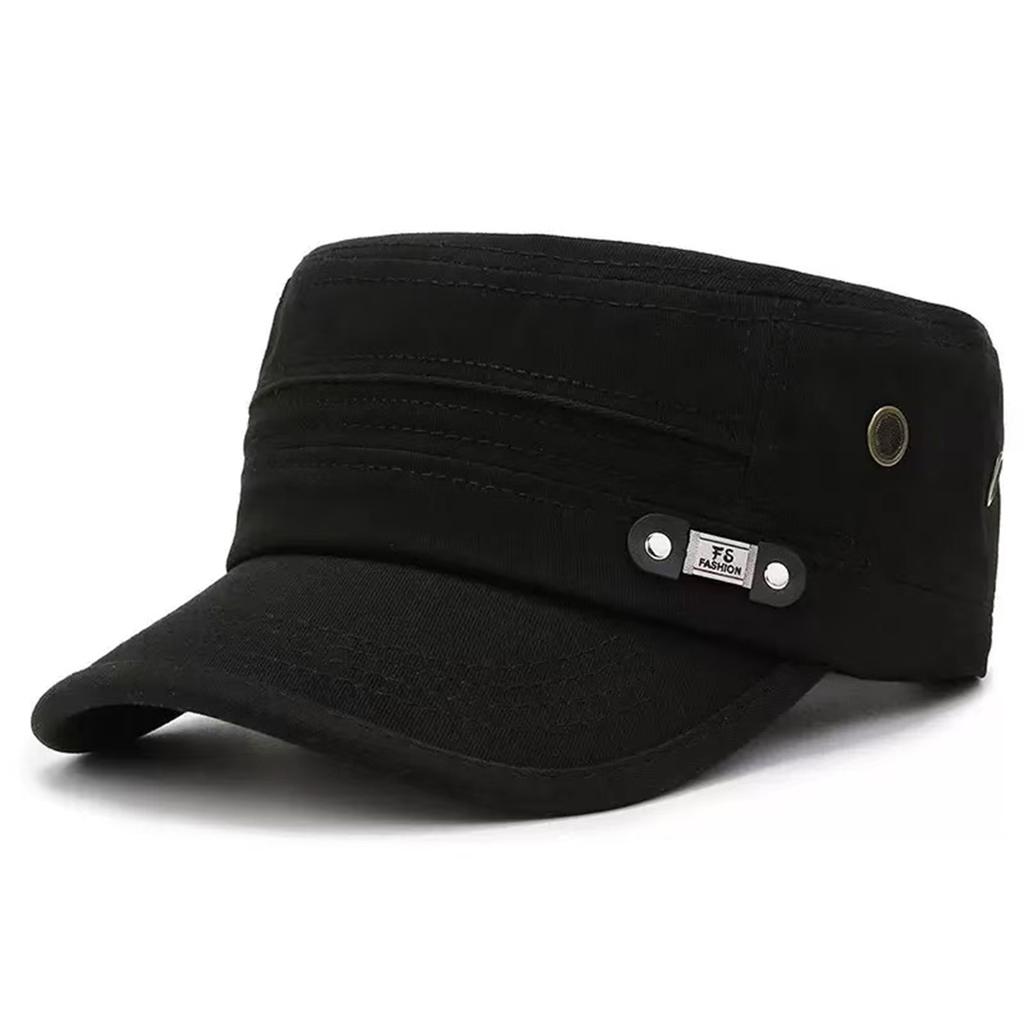 Casual Adjustable Outdoor Autumn Spring Cap Military Label Fashionable Trendy Fs Neutral Gender Women Men For Hats Men Flat Top Caps