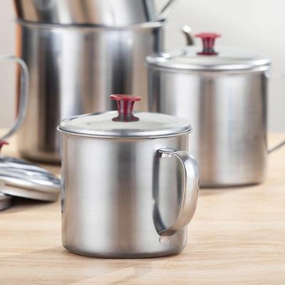 Yousheng Stainless Steel Cup with Lid Camping Coffee Mug Insulated Tea Cup for Travel Shatterproof Metal Juice Mug