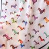 Einfacher bedruckter Dackel-Print Print Schal Geometrische Form Spicy Girls Kleiner quadratischer Schal Y2K Stirnband Satin Hijab Strand
