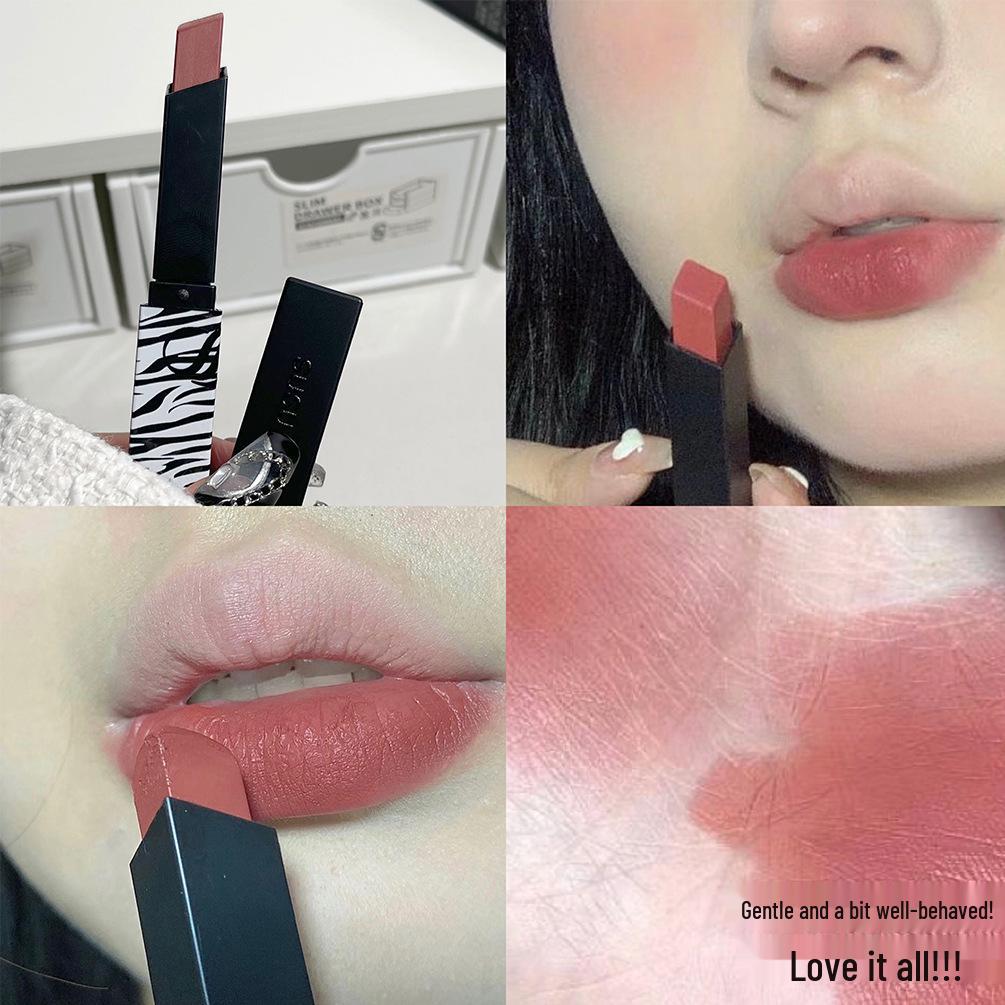 SUSU SKY Hot Stripe Matte Lipstick In Whitening Nude