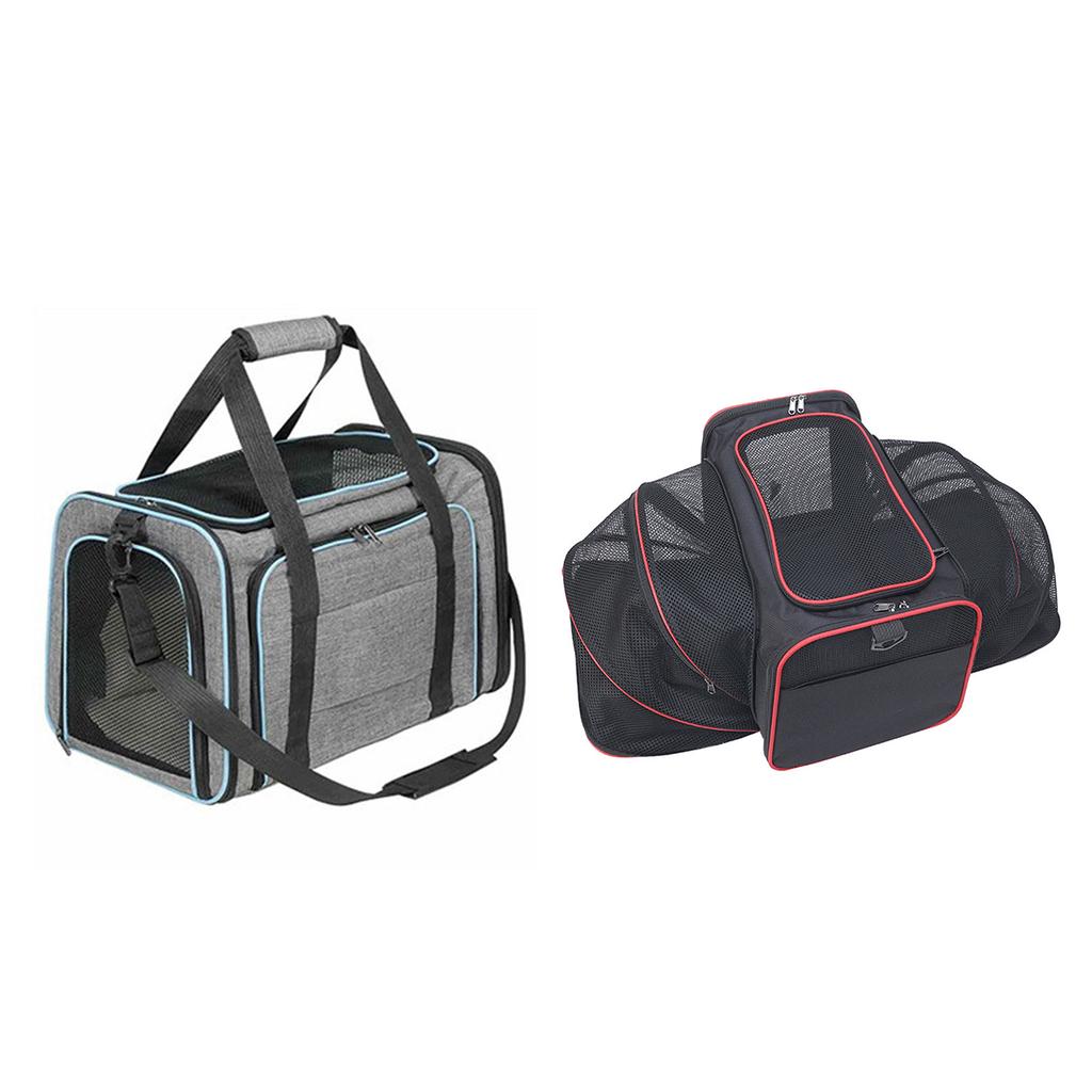 Carrying Pet Carrier Bag for Dogs and Cats, Carrier Bag for Small Dogs Waterproof Pet Expandable Outgoing Tote Bag