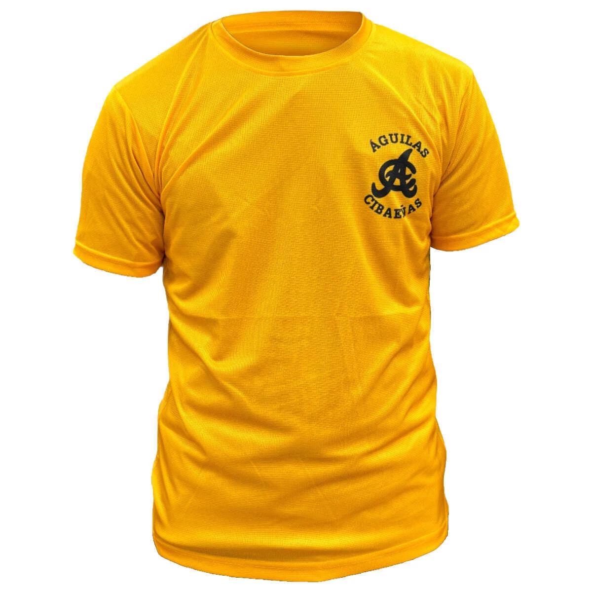 OFFICIAL - Aguilas Cibaenas Yellow T shirt - Left Chest Logo S