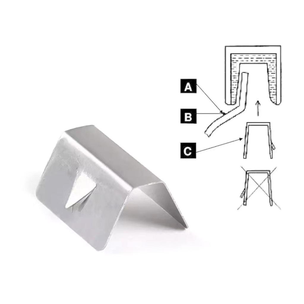 Nerezové Klipy Deflektoru Větru Upevňovací Zajišťovací Klip pro Univerzální Auto Udržujte Své Deflektory Větru Bezpečně na Místě