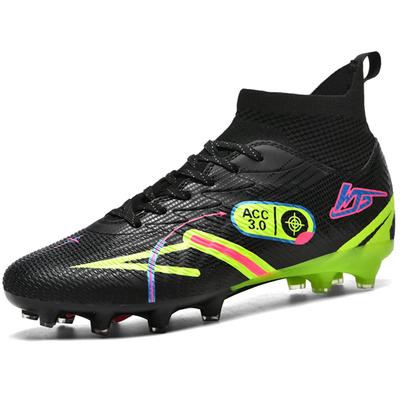 32-46 Men's Large Size Soccer Shoes Kids High Top Long Nails Indoor Outdoor Anti-slip Soccer Boots Kids Football Boots