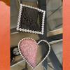 Net Celebrity with Diamond Heart-shaped Clutch Bag Diamond Dinner Bag Clutch Small 2020 New Female