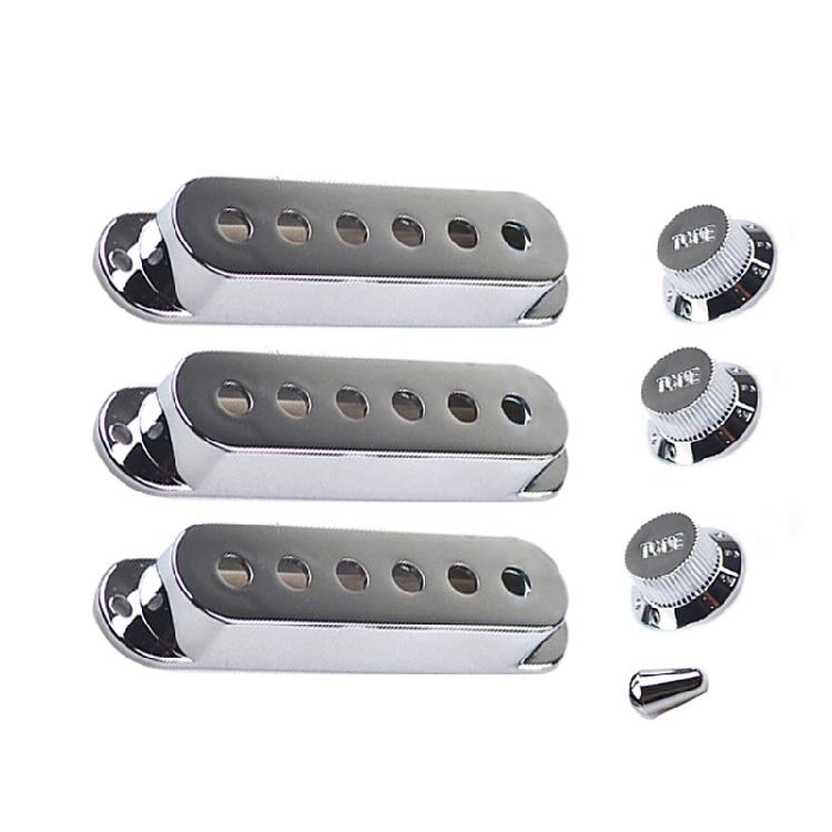 Single Coil Electric Guitar Pickup Cover with Volumes Tone Control Knob Switch Tip Guitar Pickup Holder Case Easy to Use