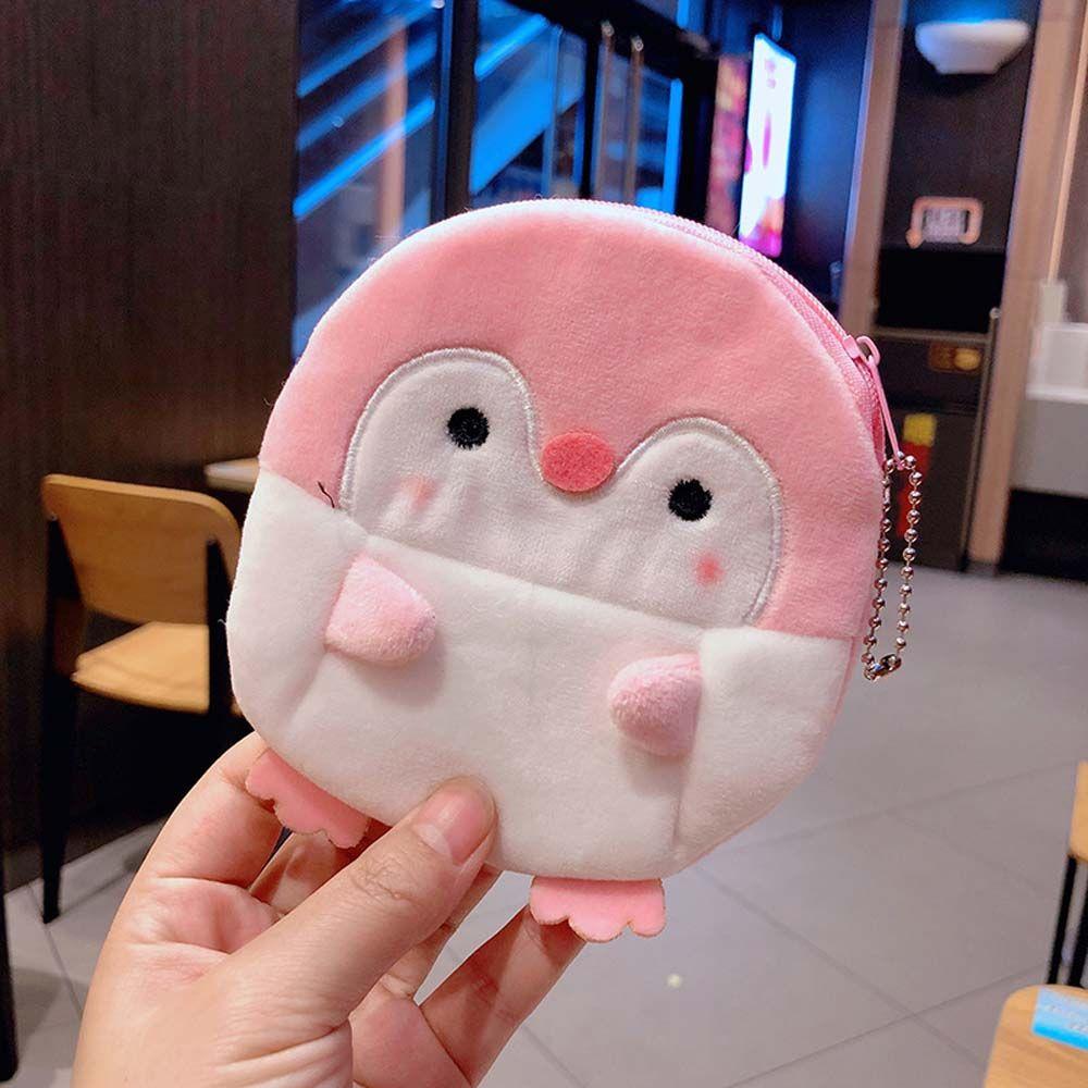 Casual Ladies Gift Key bag With keychain Penguin Mini Wallet Coin bag Earphone Bag Coin purse