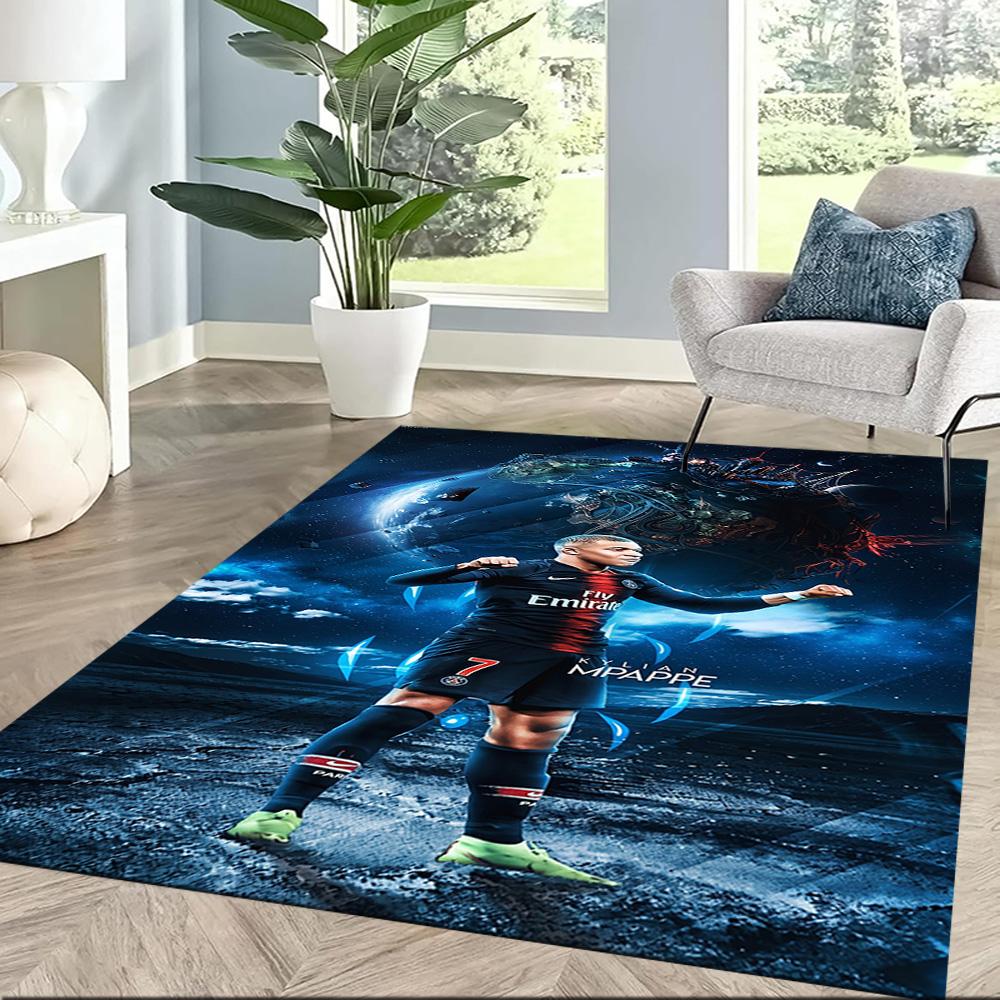 Mbappe 103 Area Rug Perfect for Living Rooms Game Room Entryway Study room Antislip Carpet Decorate Offices
