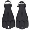 2pcs Scuba Diving Fins with Adjustable Spring Buckles Straps Rubber Jet Snorkeling Flippers for Swim