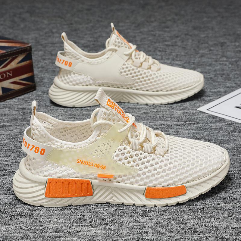 

Men s shoes mesh summer breathable thin hollow outdoor lightweight creek sandals large mesh beach hole shoes 44