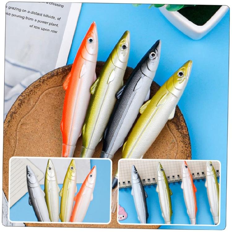 6Pcs Fish Shape Ballpoint Pen 0.5mm Tip Sea Creature Ballpoint Pen Christmas Party Supply for Adult Writing Journaling