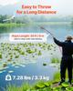 Lake Weed Cutter, Pond Aquatic Plant Cutting Tool with 0.94 m Max. Cut Width, Sharp and Heavy-Duty Steel Blades, Pond Rake with 9 m Throw Rope, for