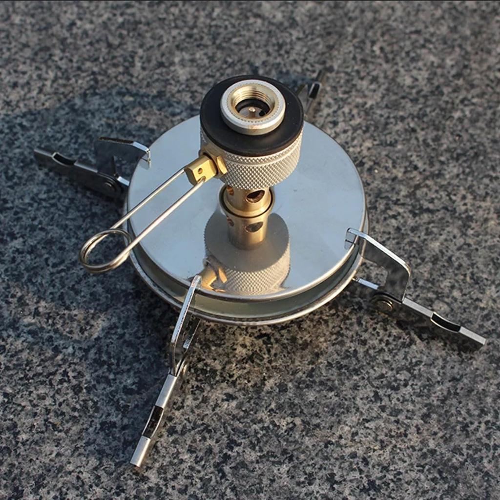 Windproof Outdoor Camping Gas Stove Portable Foldable Backpack Electronic Stove Head for Cooking Picnic Hiking Mountaineering Equipment
