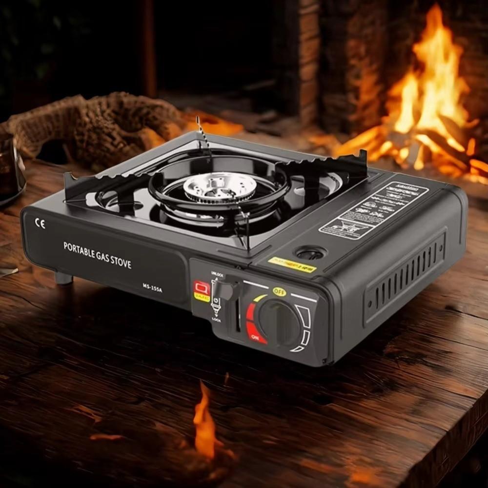 Safety Lock Outdoor Stove Adjustable Flame Camping Stove Energy Saving Backpacking Stove Emergency