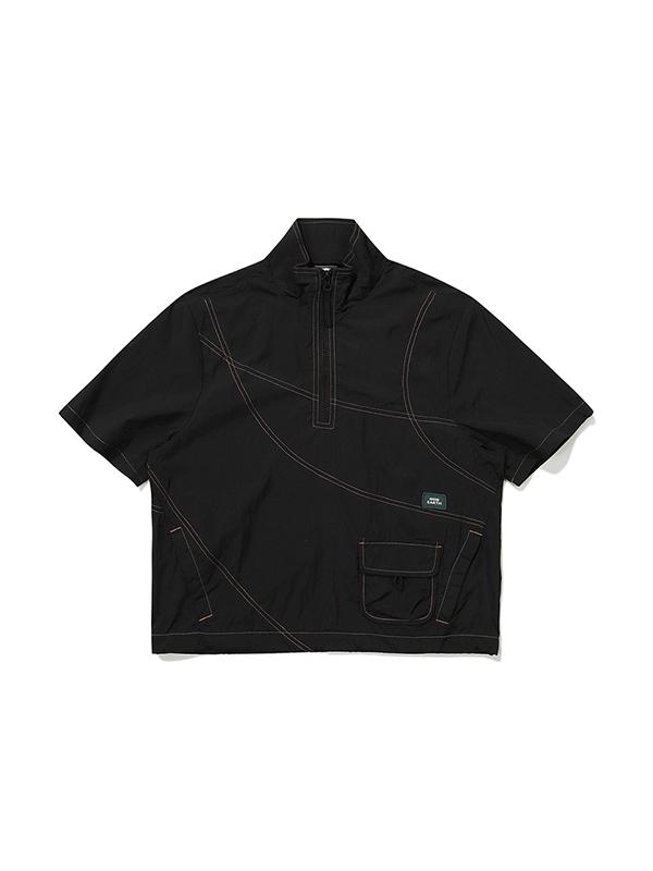 Bbc Earth Earth Stitch Short Sleeve Anorak_Black