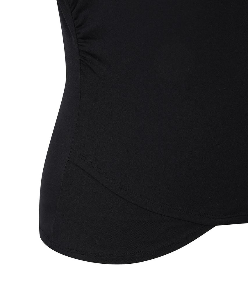 DISCOVERY EXPEDITION Women'S Shirred Short Sleeve T-Shirt (Black)