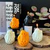 Hot !!!1Pc Halloween Ghost Scented Candle Natural Soy Wax Cinnamon Fragrance Spooky Decor Funny Home Ornament Festival Supplies