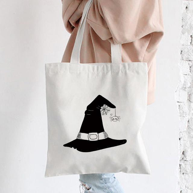 Damska Torba na Ramię Graficzna Torebka Tote na Zakupy Stylowe Torby Kobiety Płótno Casualowa Torba Shopper Plecak Torby Szkolne Nadruk