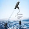 Aquarium Water Filter Flexible Fish Tank Cleaner Siphon Adjustable Inlet Pipe Length Built-in Filter Screen