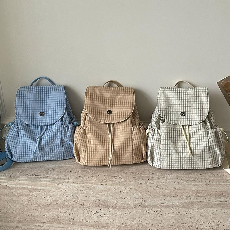 Schoolbag handsome Mijia foreign style drawstring fashionable large capacity backpack 1011 summer new ins casual popular schoolbag