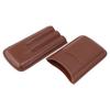Cigarette Case Leather 3pcs Capacity Portable Cigar Storage Box with   for Outdoor