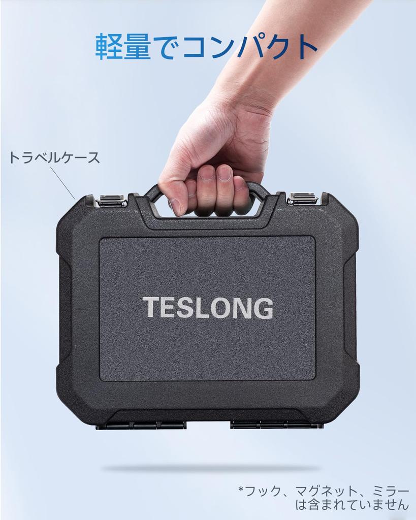 Teslong Industrial Endoscope Dual Fiberscope with IPS 1080P Inspection IP67 Waterproof Snake 7 LED 5m and for and Home Construction Inspections