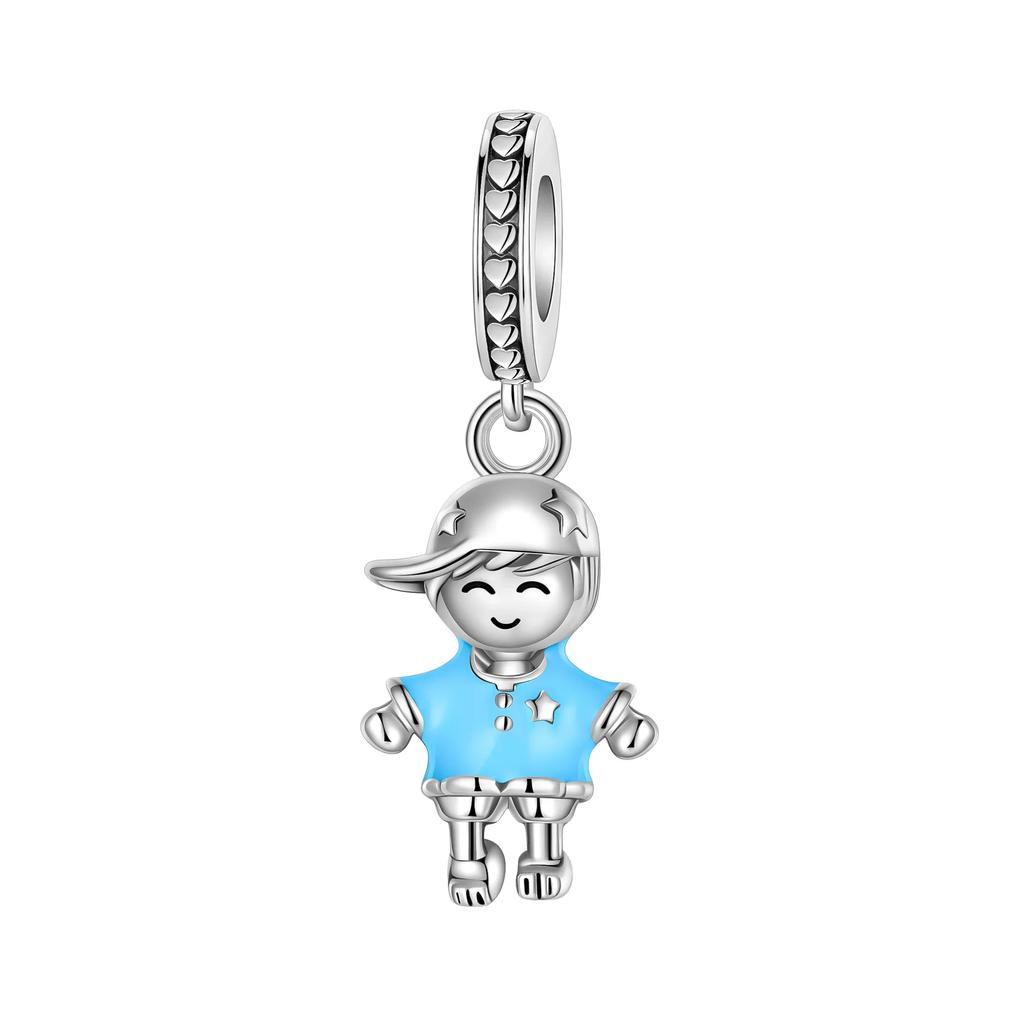 Copper Boys And Girls Lovers Pendants Charm For Genuine Bracelets Charms Bead Necklaces DoItYourself Female Jewellery