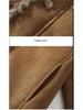 Men's High-End Lambswool Leather Motorcycle Jacket for Autumn/Winter