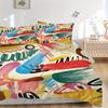 3pcs Abstract Art Print Bedding Set, Breathable and Soft, Suitable for All Seasons, Ideal for Home Use, Suitable for Bedroom Decor 21135