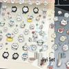 Jiji and Kawa Transparent Embossed Stickers for DIY Student Diaries and Nail Art