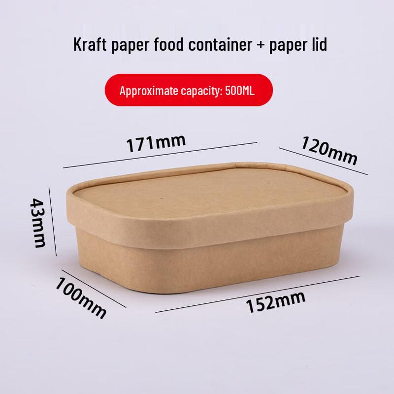 Einweg Mikrowellengeeignete Kraftpapier Lebensmittelbehälter