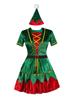 2025 Hot Selling Unisex Green Christmas Dress for Adults & Couples - Ideal for Stage Performances