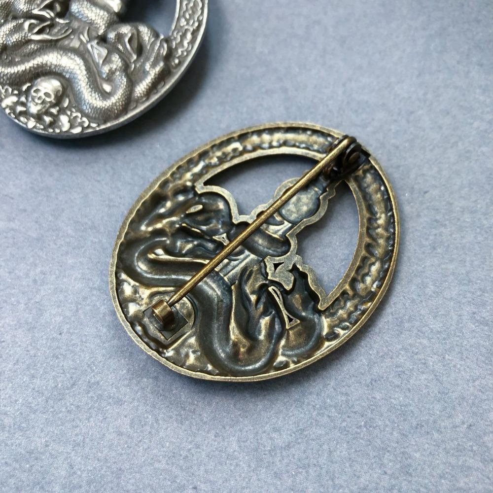 Medaglia Anti-Turismo Tedesca, Medaglia Commemorativa Straniera, Medaglia Sovietica, Spilla Medusa Hydra, Distintivo Teschio, Regalo di Natale, Calze della Befana