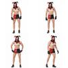 Verführerisches Bühnenoutfit für Nachtclubs Herren Halloween Clown Dessous
