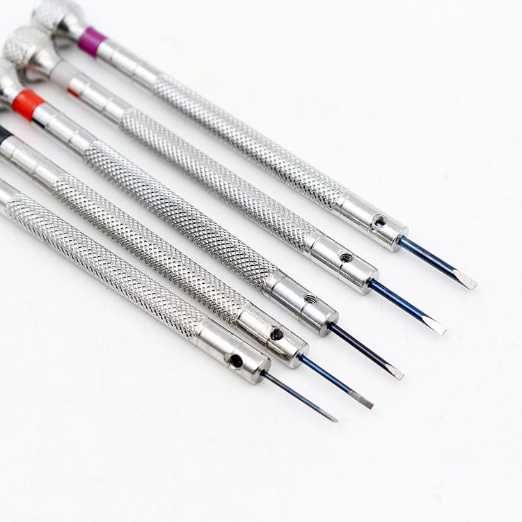 5Pcs/set Alloy Steel Screwdrivers Watch Repair Tools Kit Multi Size Band Removal Tools