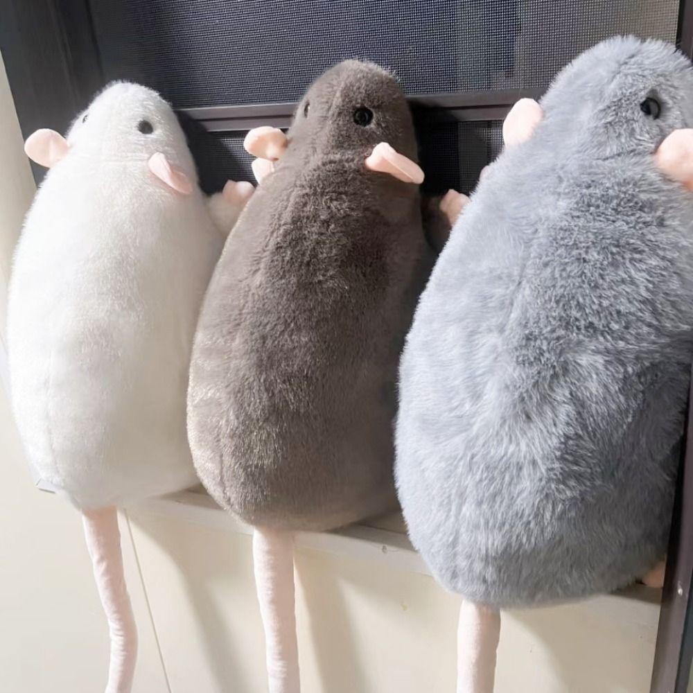 20/30/50cm Fancy Rat Doll Sleep Pillow Simulation Mouse Plush Pet Toy Stuffed Rat  Boys Girls