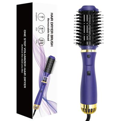 One Step Anion Hot Air Brush 1200W 3 In1 Interchangeable Portable  Volumizer Roller Electric Curler Dryer Iron Blower Wrap Comb