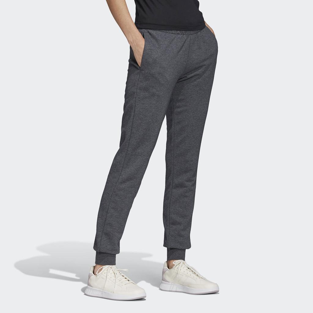 Adidas W E Lin Pant Logo Training Jogger Pants Women Bottoms Dark-Heather-Gray FM6805