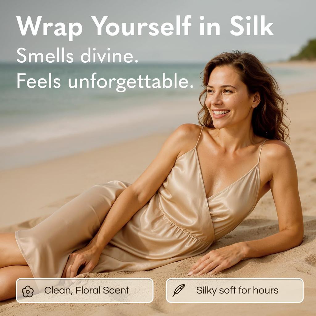 Silky Body Oil Mist for Women: Moisturising and Nourishing, Long-Lasting Fragrance, Natural Essential Oils