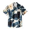 Men's Casual Short-sleeved Shirt Slim Fit Stylish Men's Hawaiian Print