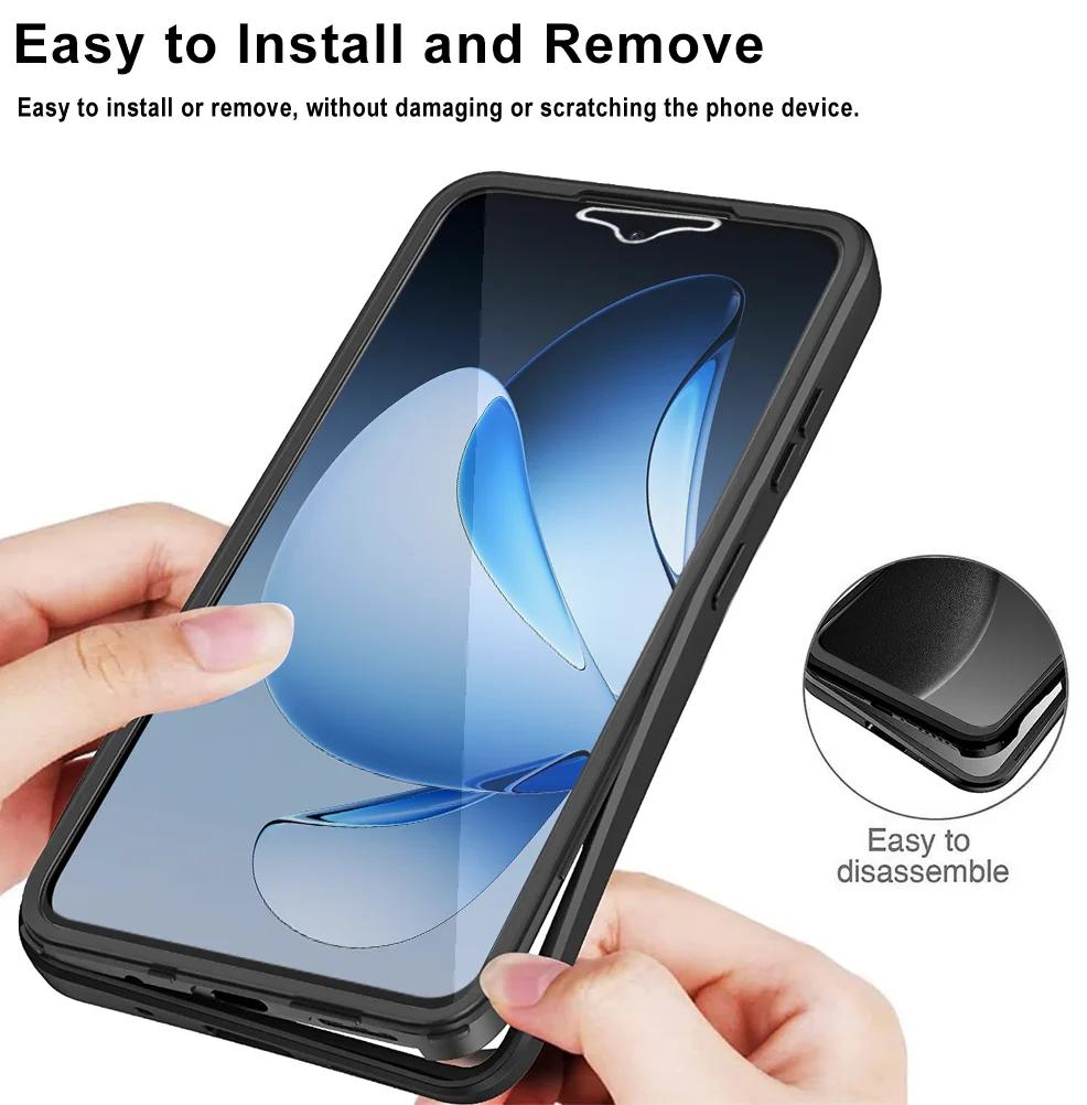 360° Full Body Protection Case For OPPO Reno13 5G Shockproof Screen Protector Dual Layer Cover For Reno 13 6.59" Fundas Coque