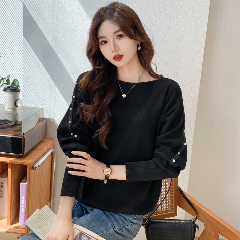 MOCANA Women's Fashion Versatile Long Sleeve Knit Top