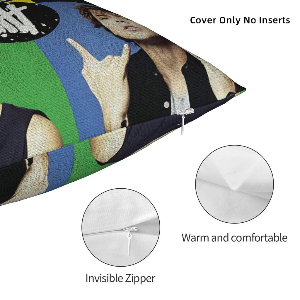 Michael Clifford 5 Second Pillow Cover Soft Cushion Cover Retro Trendy Pillow Case For Living Room Sofa