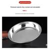 Pabe 201 Stainless Steel 24CM Round Plate