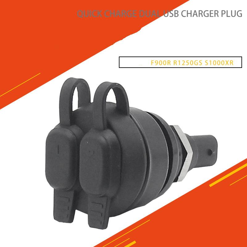 1 Piece Motorcycle Accessories Dual Usb Charger Socket For F900R/R1250Gs/R1200Gs/S1000Xr/K1600Gt/K1300S/F850Gs/F750Gs/F650Gs