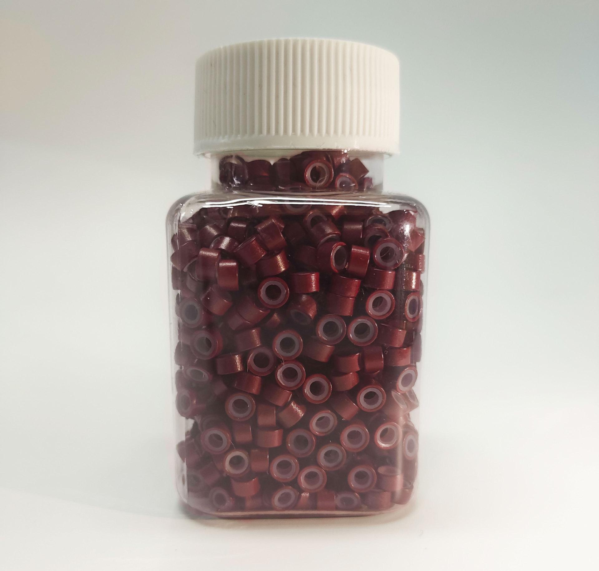 

Бесшовное кольцо для наращивания волос с силиконовой ручкой и золотой проволокой 1000 pieces bottled