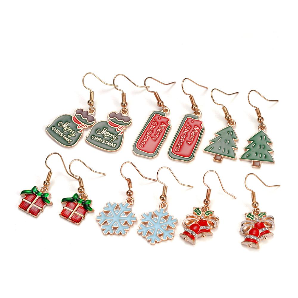 55pcs/Lot Mix Style Enamel Christmas Charms DIY for Bracelets Earrings Keychain Pendant Charms Jewelry Making Accessories