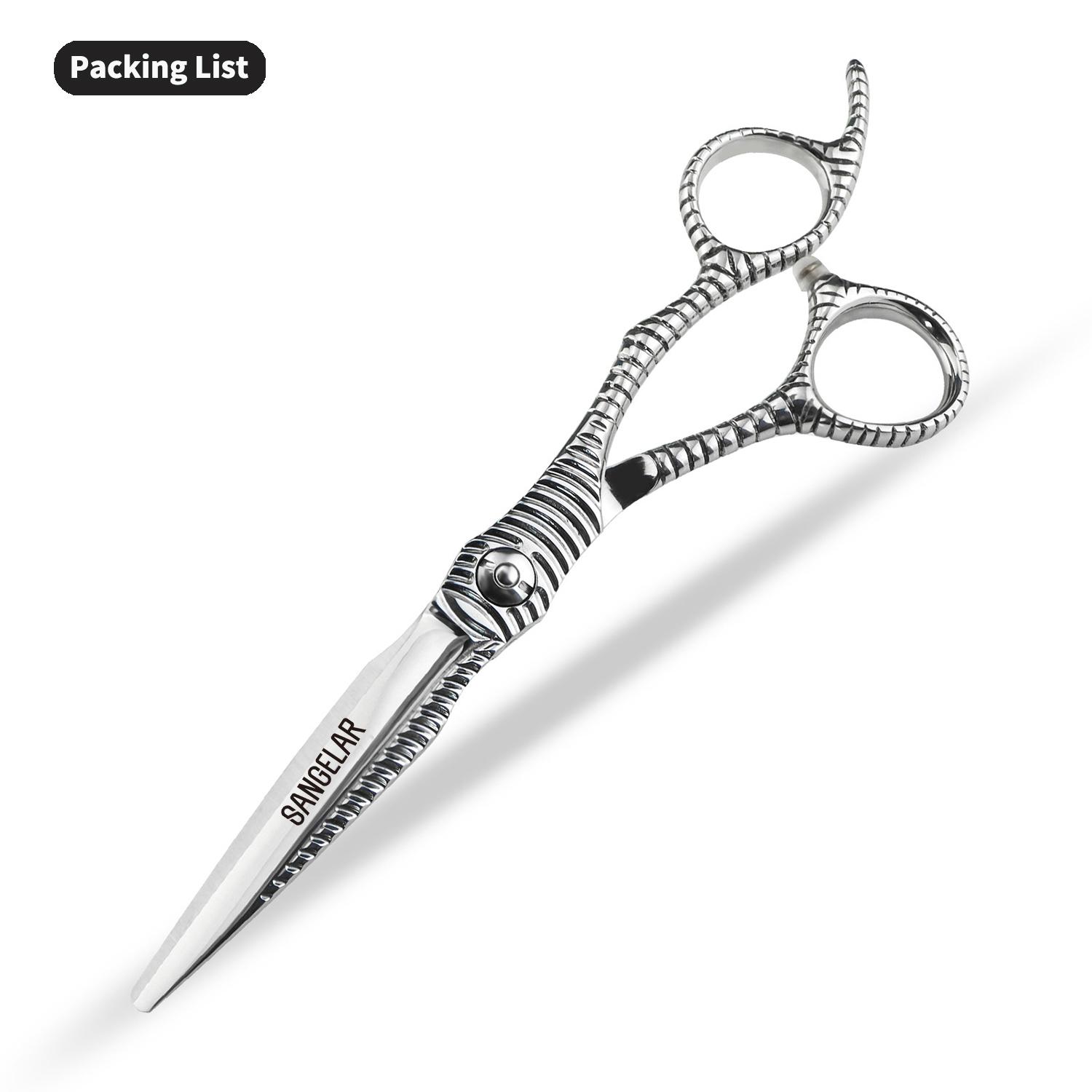 

Sangelar 6 дюймов профессиональные прямые ножницы для стрижки волос острые ножницы для салона и домашнего использования твердость нержавеющая сталь ножницы для салона Thinning Scissors