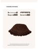 Women's Autumn Retro Minimalist Lace Velvet Bucket Hat - Versatile for Large Head Circumference