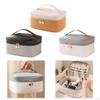 PU Leather Women Makeup Bag with Zipper, Cosmetic Travel Essentials Oil Case